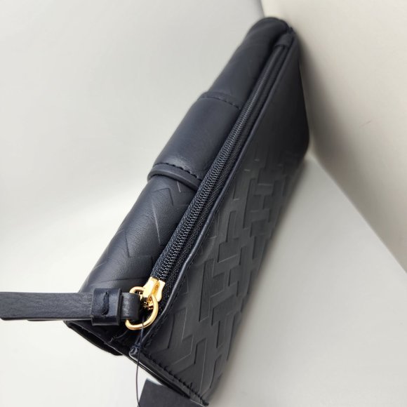 Tommy Hilfiger Genuine Leather Wallet, Navy Blue - New with Tags - Picture 5 of 11